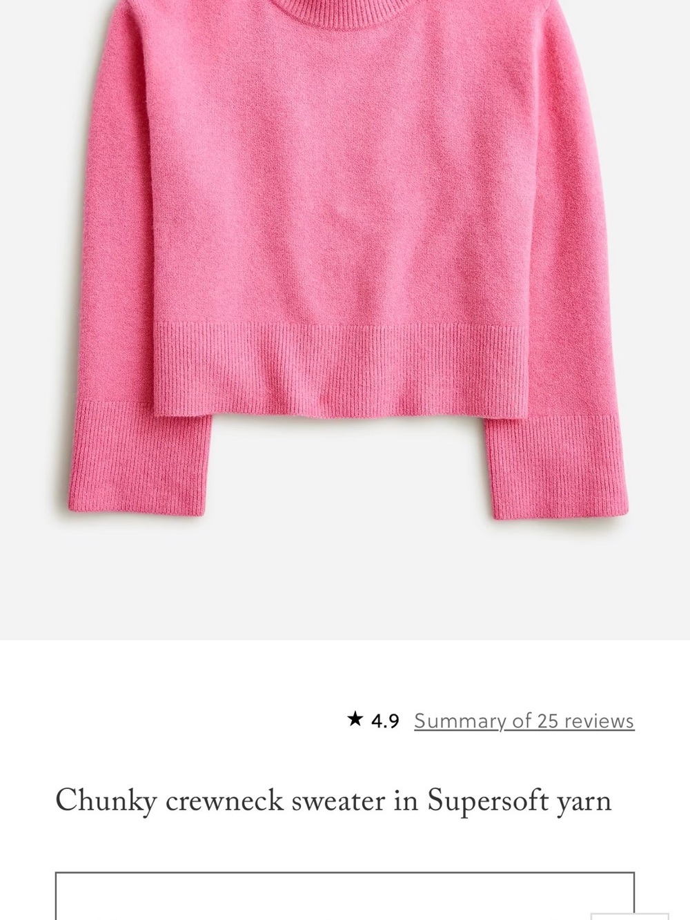 J. Crew Pink Turtleneck Pullover Sweater - Picture 7 of 7